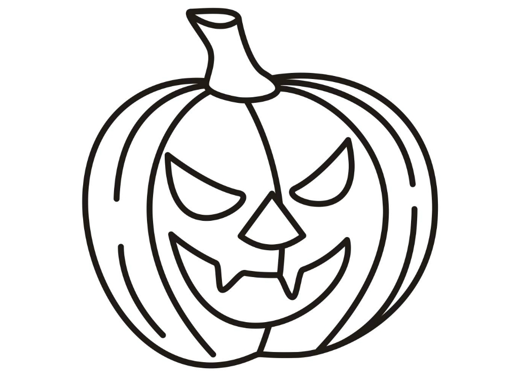 1024x768 Fresh Printable Halloween Coloring Pages To Print Happy Monster