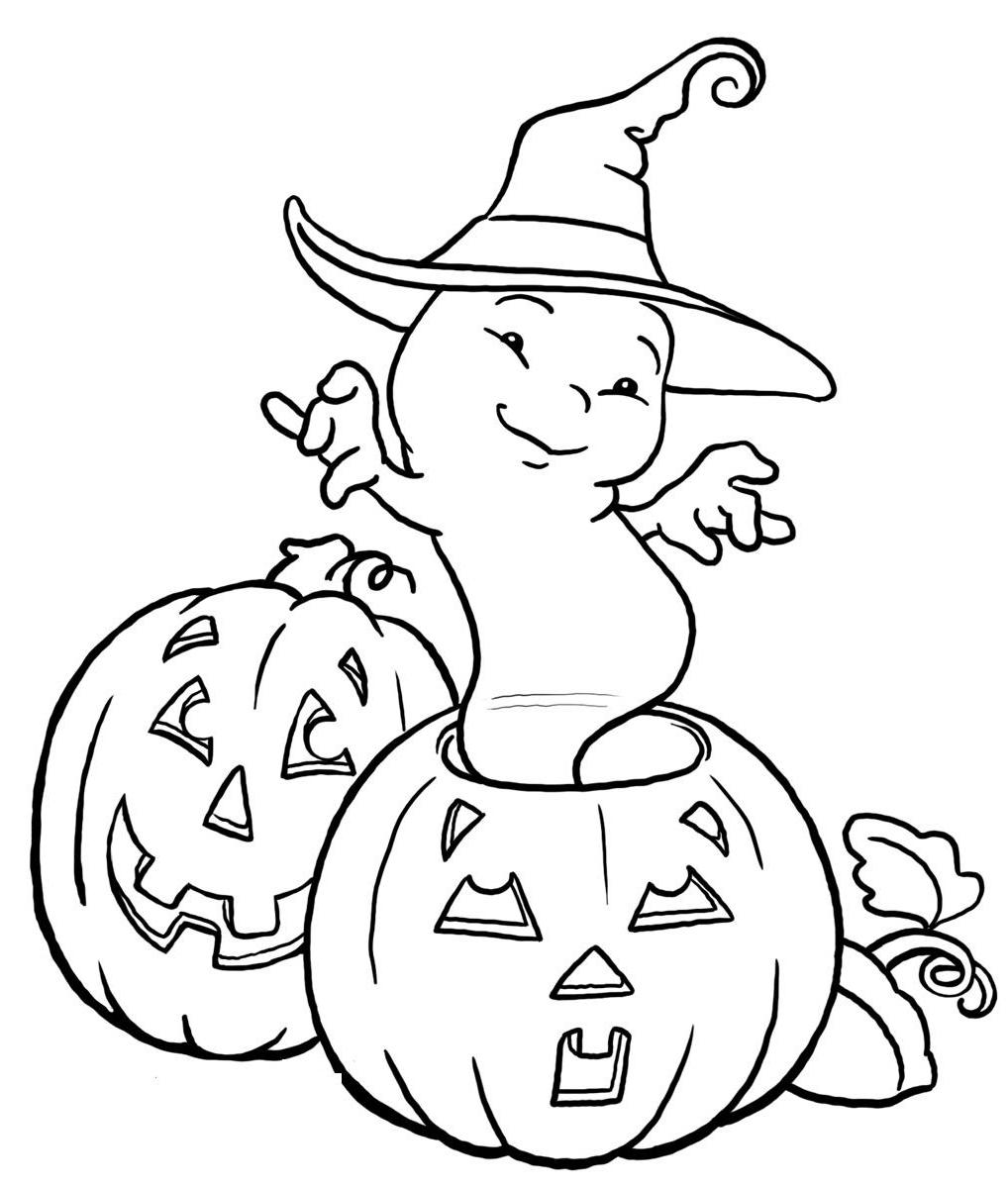 1018x1200 Halloween Ghost And Pumpkin Coloring Pages Kids Hallowen