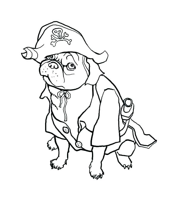 600x677 Pug Coloring Pages Halloween Pug Coloring Pages