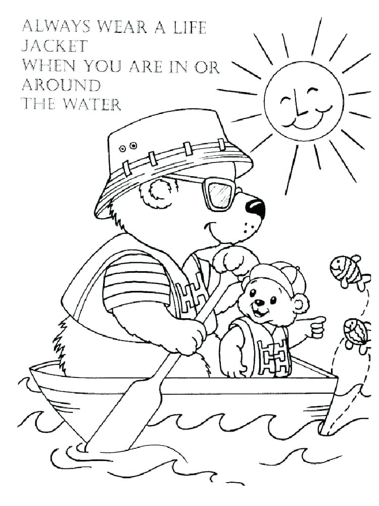 750x1000 Safety Coloring Pages Water Safety Coloring Pages Halloween Safety