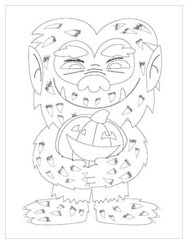 265x343 Halloween Coloring Pages Hallmark Ideas Inspiration