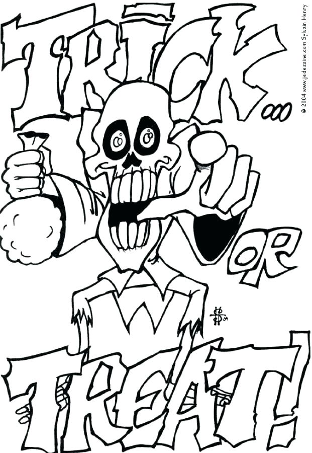 621x900 Halloween Skeleton Coloring Pages Skeleton Head Coloring Pages