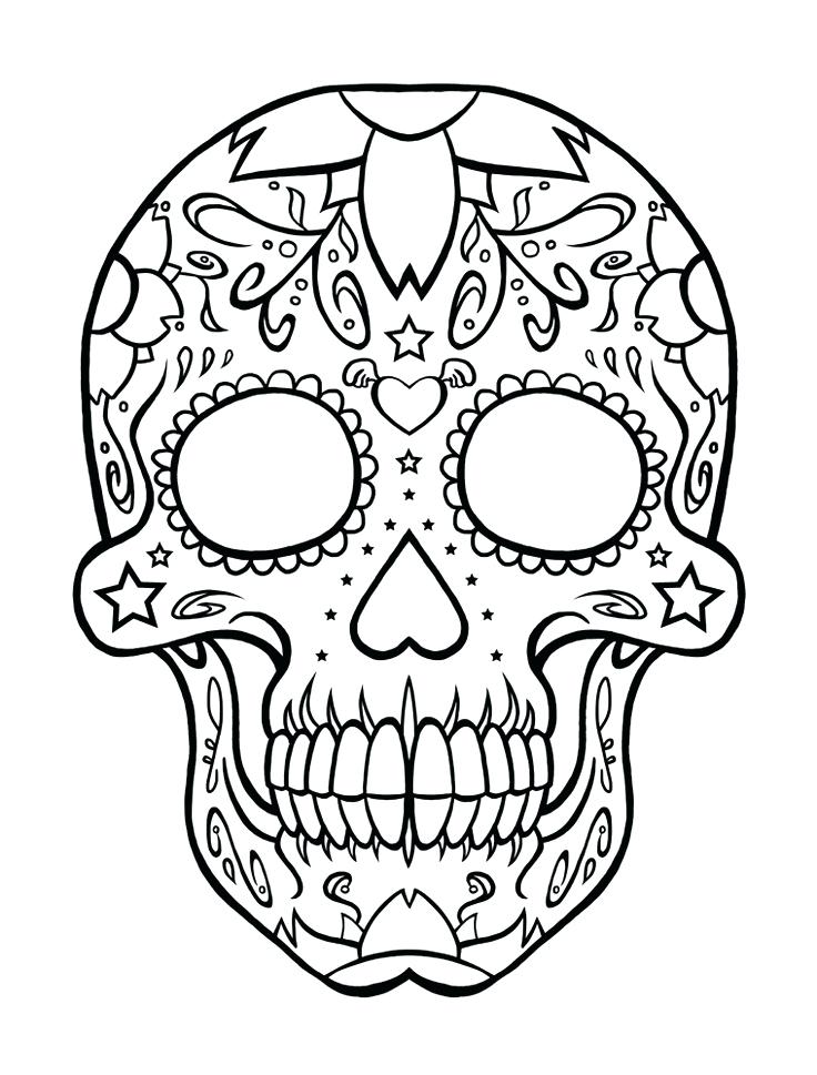 736x969 Skulls Coloring Pages Image Of Skull Coloring Pages To Print