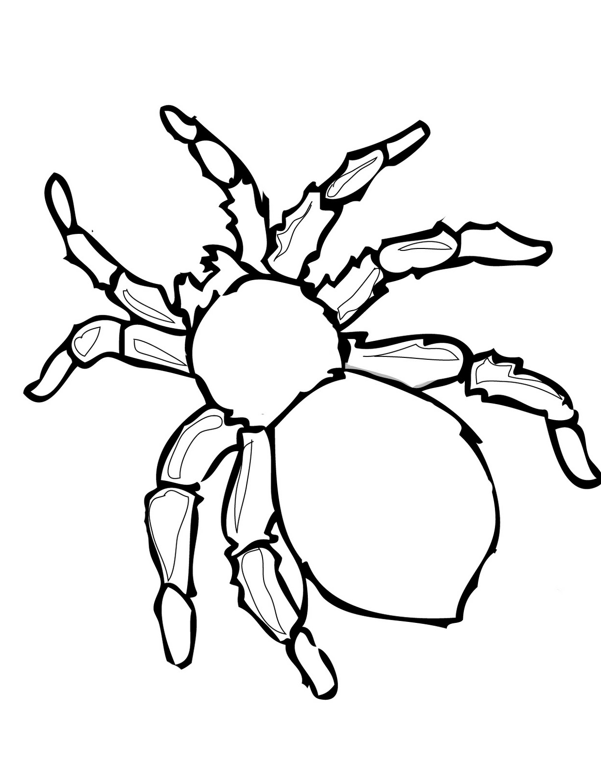 1236x1600 Lovely Halloween Spider Coloring Pages