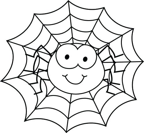 500x463 Halloween Spider Coloring Pages