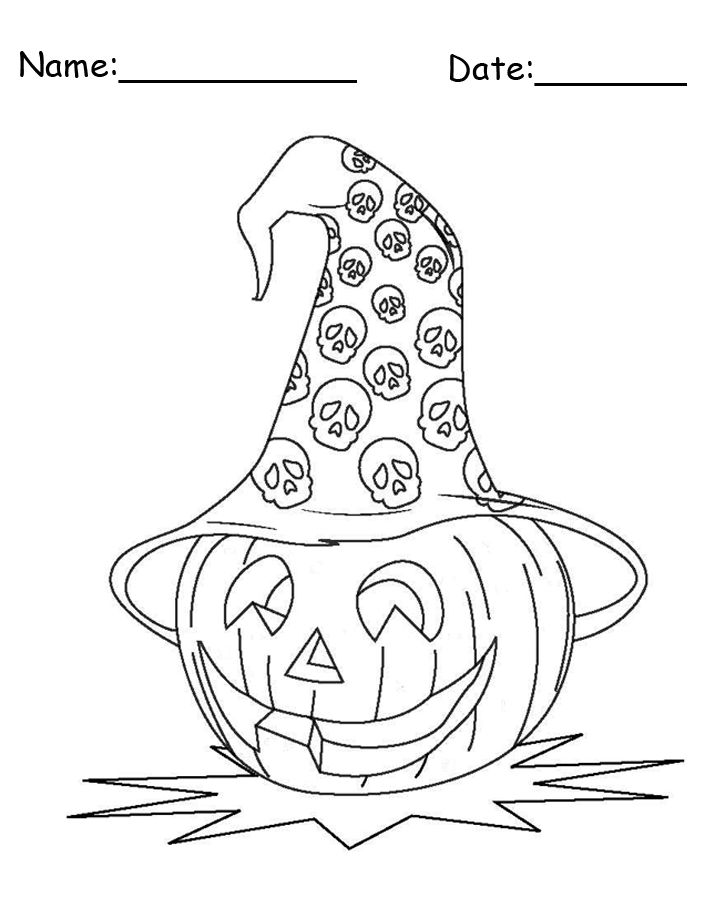 720x910 Enjoy Halloween With Halloween Themed Coloring Pages And Crafts