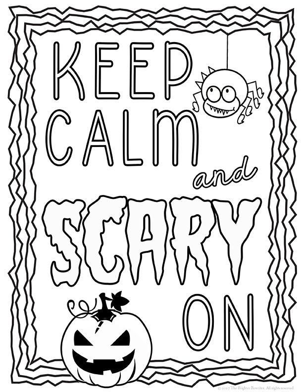 612x792 Halloween Coloring Pages Word Play, Language Arts And Language