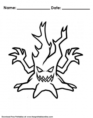305x385 Halloween Tree Coloring Pages Happy Halloween!