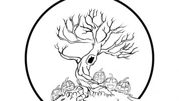 355x200 Kids Three Tree Coloring Pages Printable Download Coloring