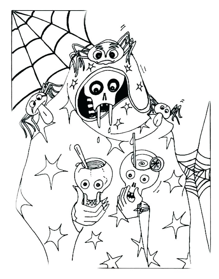 706x900 Spooky Halloween Coloring Pages Spooky Coloring Pages Printable