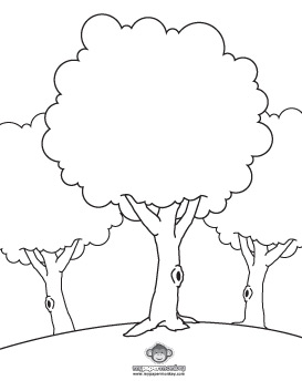 273x353 Tree Coloring Pages