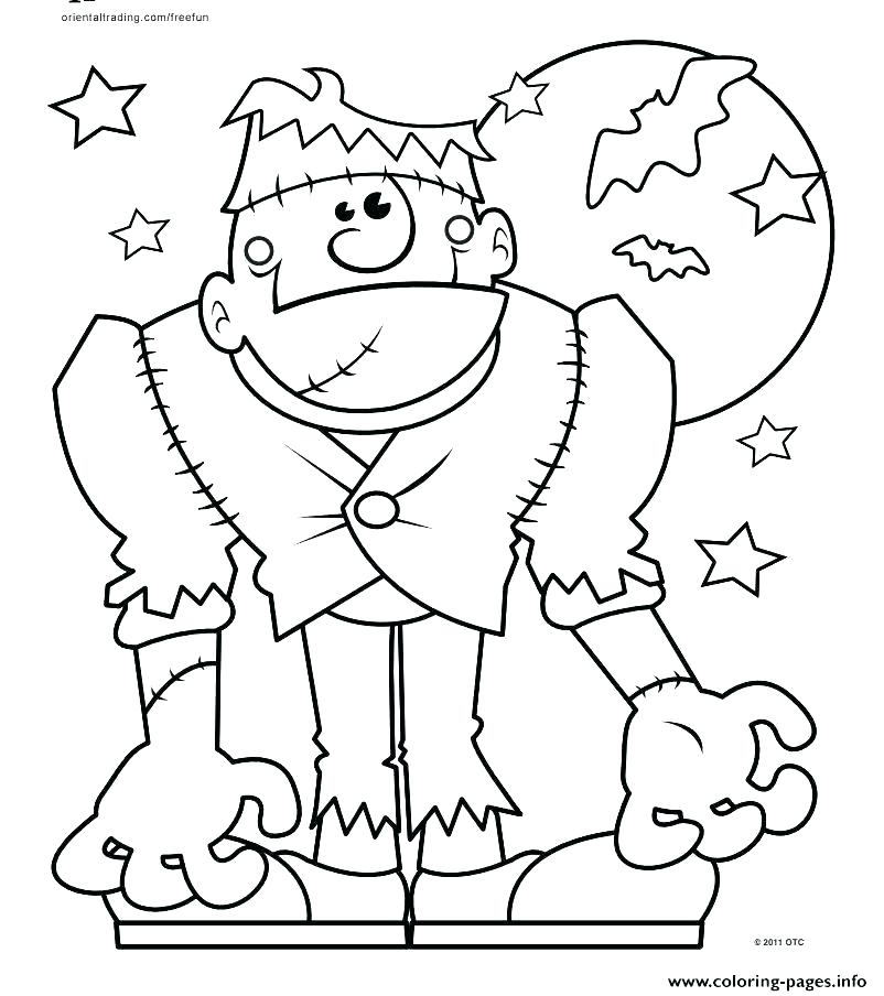 802x904 Spooky Halloween Coloring Pages Professional