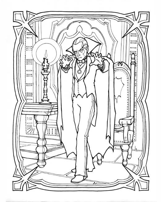 520x650 Adult Vampire Coloring Pages Monster Coloring Book I