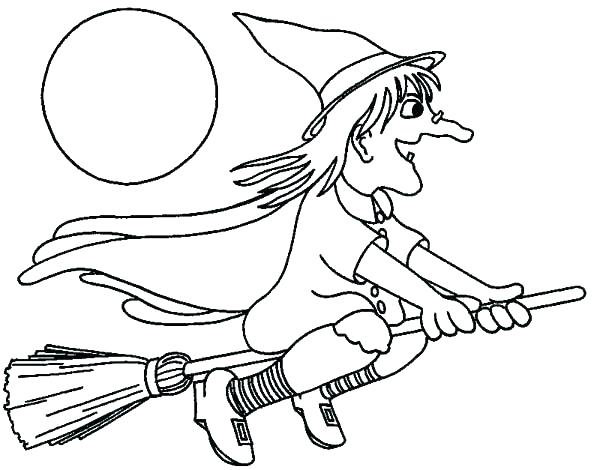 600x470 Halloween Witch Coloring Pages To Print Witches Rainbow For Kids