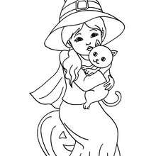 220x220 Witch Coloring Pages