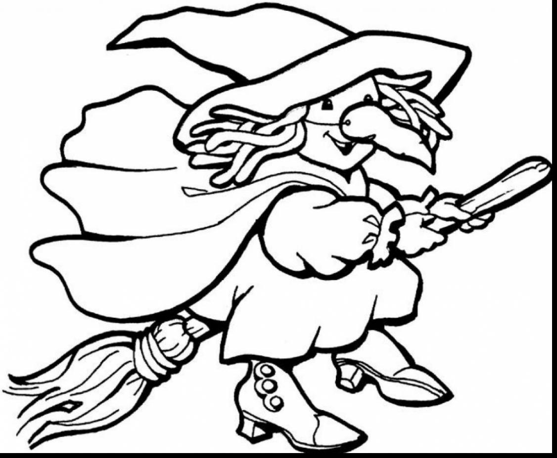 1126x927 Witch Coloring Pages Fly On The Moon Free Printable Kids Shoes