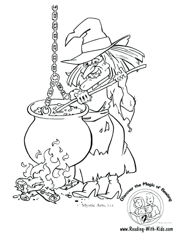630x815 Halloween Witch Coloring Pages Free Of Witches Hats Wicked