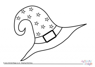 320x226 Witch Colouring Pages