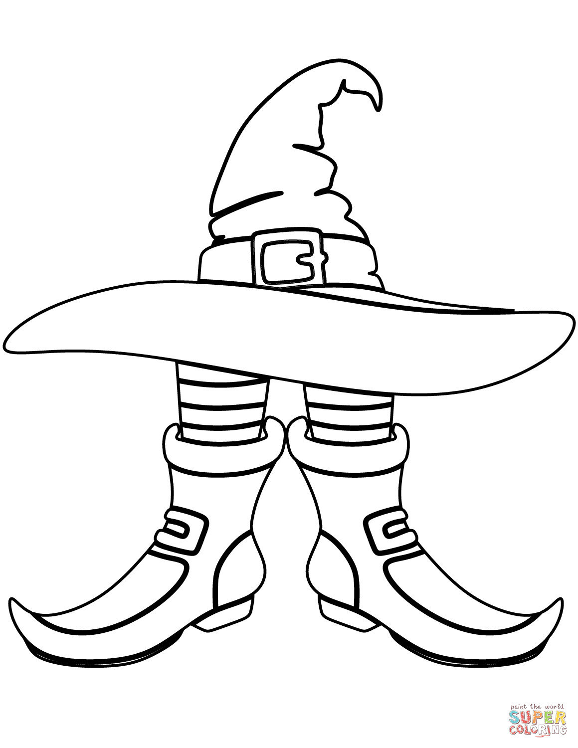 1159x1500 Witches Hat Coloring Page Tixac