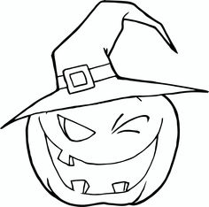 236x234 Free Printable Witch Hat Coloring Page For Kids Happy Birthday