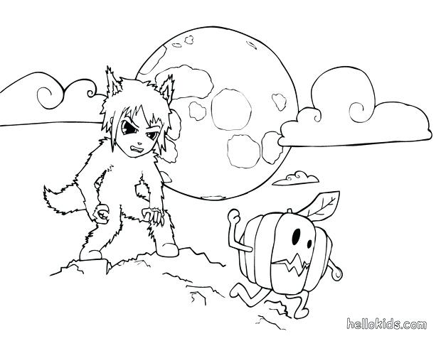 620x480 Top Rated Werewolf Coloring Pages Pictures Halloween Wolf Coloring