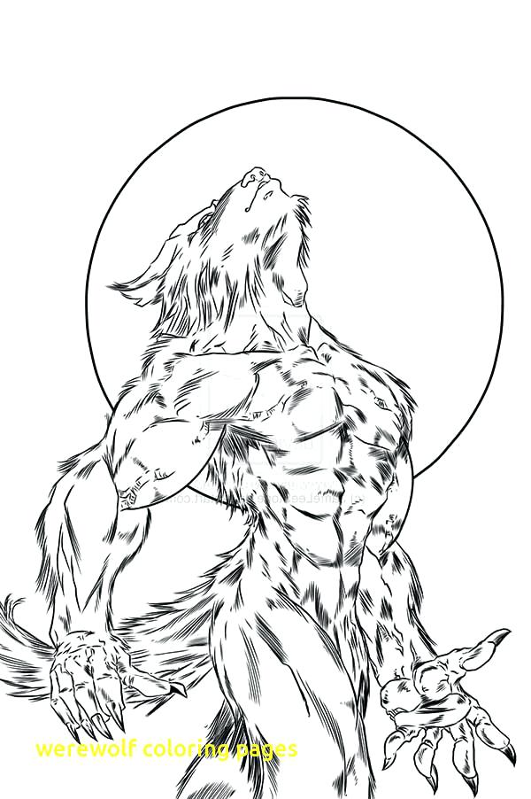 600x902 Werewolf Coloring Pages