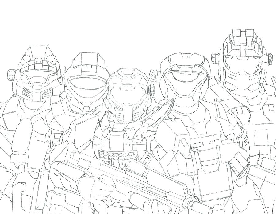 900x697 Halo Coloring Pages To Print