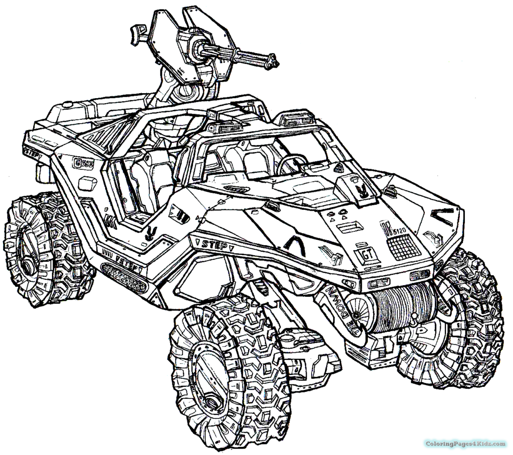 1024x909 Halo Coloring Pages For Kids