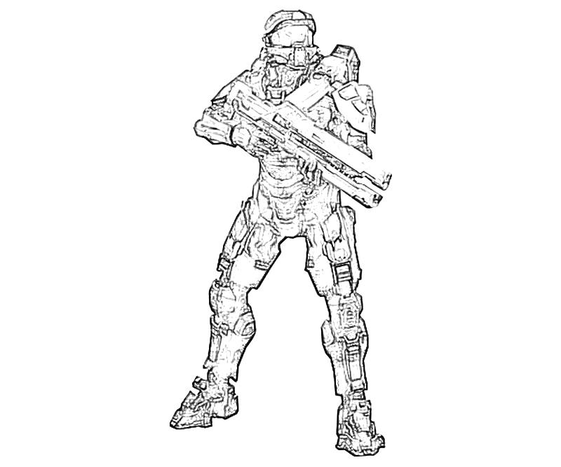 800x667 Halo John Gun How Coloring