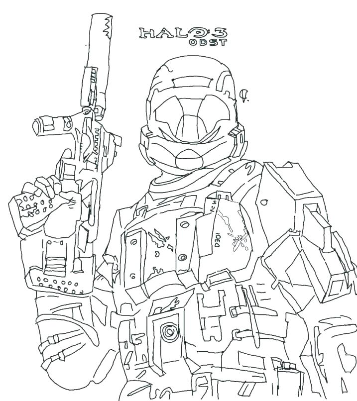 717x806 Halo Coloring Page Halo Coloring Pages To Print Halo Coloring Page