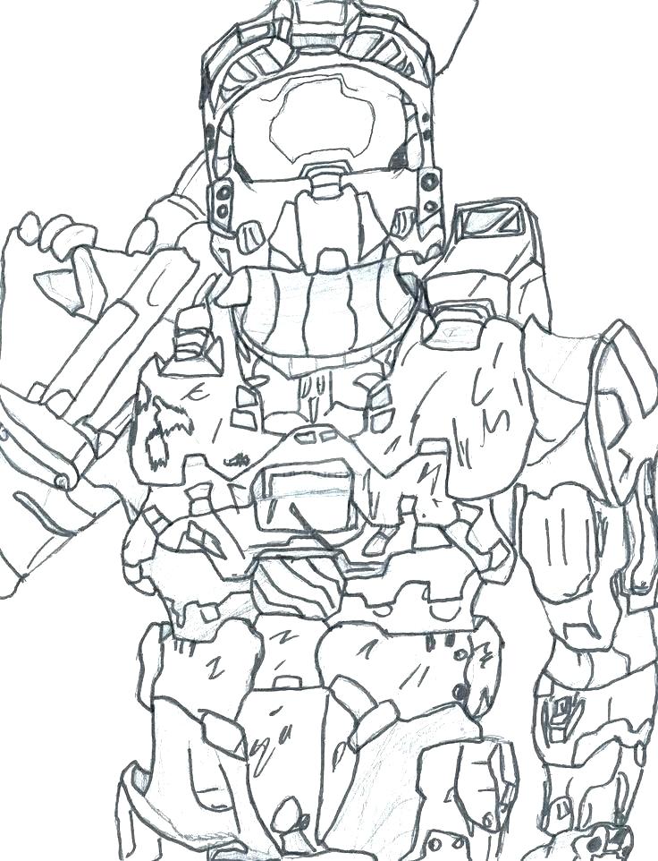 736x962 Halo Coloring Pages