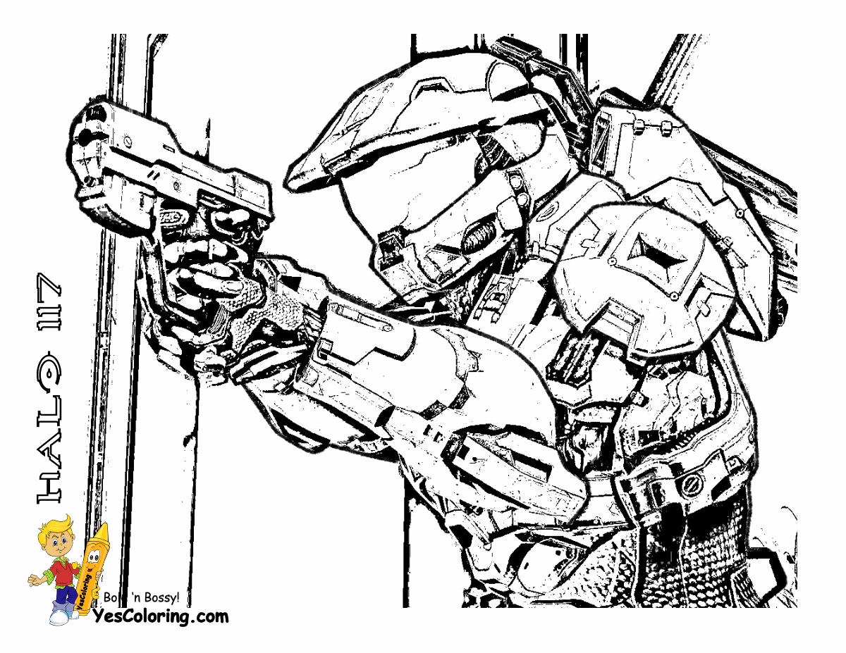 Halo Coloring Pages at GetDrawings | Free download