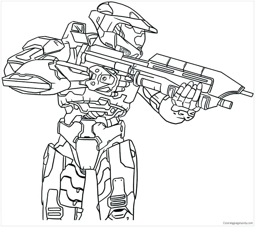 863x767 Halo Coloring Page Knight Coloring Book Together With Halo Master