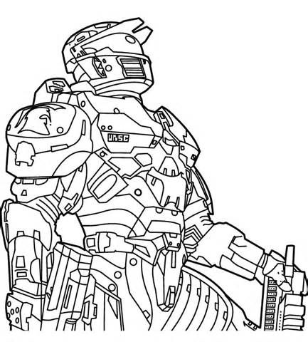 Halo Helmet Coloring Pages at GetDrawings | Free download