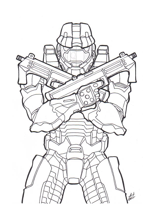 621x866 Halo Coloring Pages