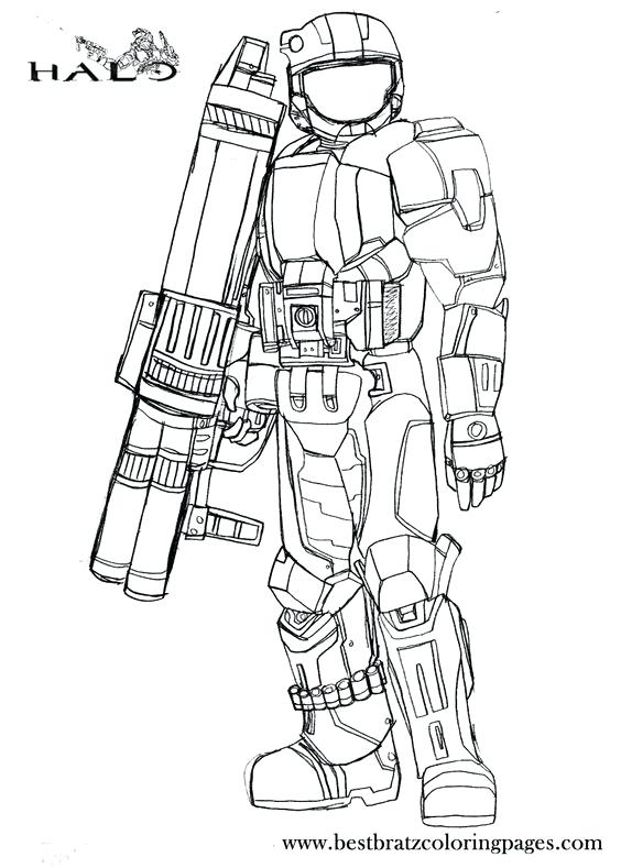 564x789 Halo Master Chief Coloring Pages Halo S Coloring Page Free