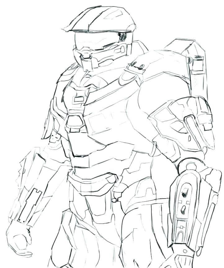722x864 Halo Reach Coloring Pages Perfect Spartan Coloring Pages Halo