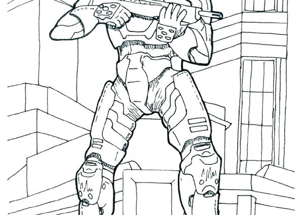 600x425 Master Chief Coloring Pages Free Printable Halo For Kids Download