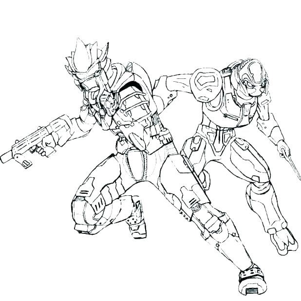 618x618 Master Chief Coloring Pages