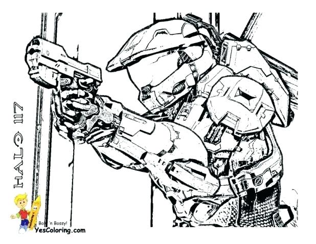 618x477 Marvelous Outstanding Halo Reach Coloring Pages New Spartan Free