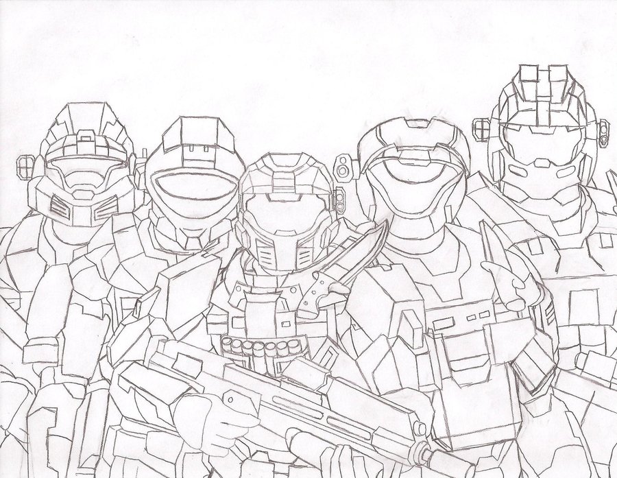 900x697 Halo Reach Female Coloring Noble Team Pages