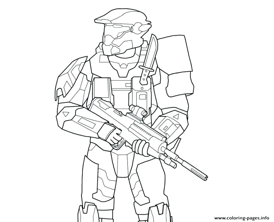 960x776 Halo Spartan Coloring Pages