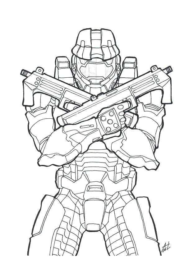 621x866 Halo Spartan Coloring Pages View Larger Halo Color Pages Halo