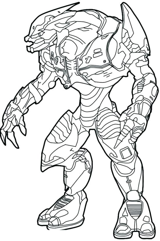 550x826 Spartan Coloring Pages Halo Master Chief Coloring Pages