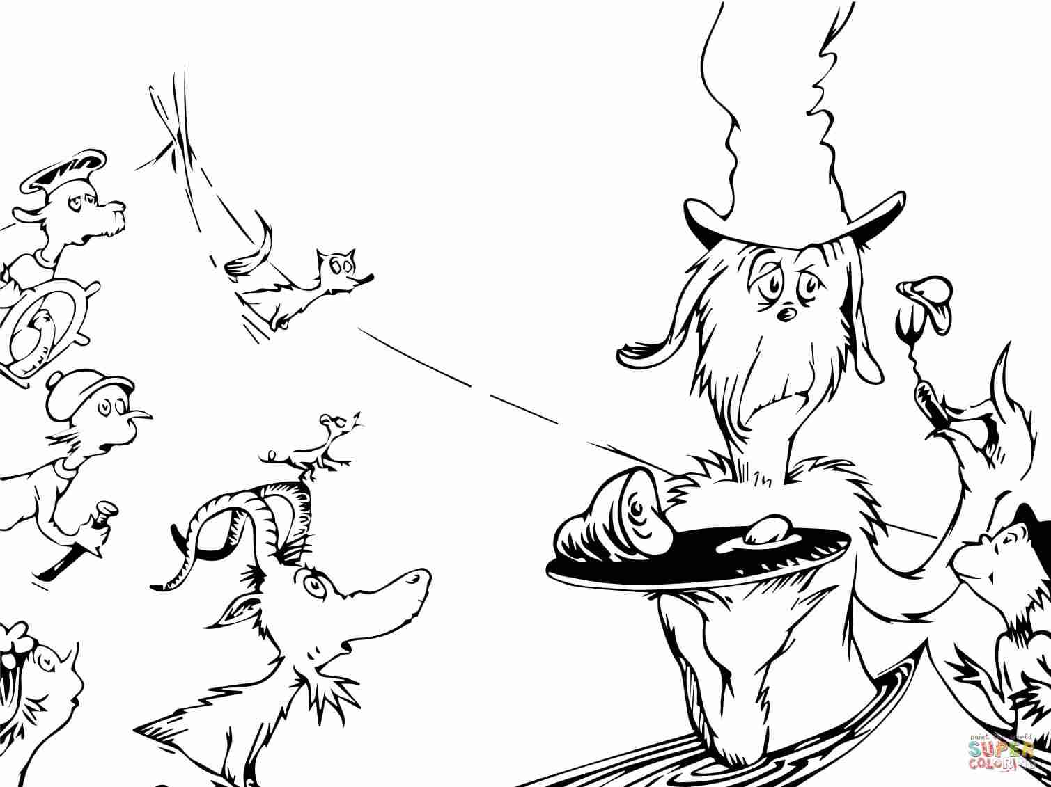 1509x1131 Green Eggs And Ham Coloring Pages Free Stunning Olegratiy