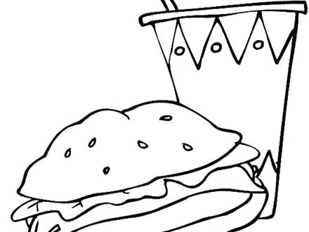 440x330 Plus Junk Food Junk Food Hamburger Coloring Page Scooby Snacks
