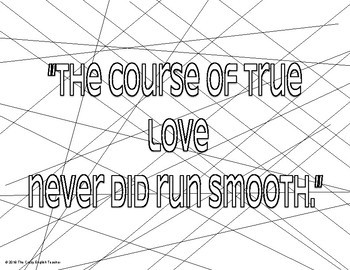 350x270 Midsummer Night's Dream Coloring Pages Mini Posters Tpt