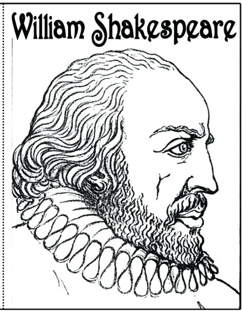 480x618 Shakespeare Coloring Pages Printable
