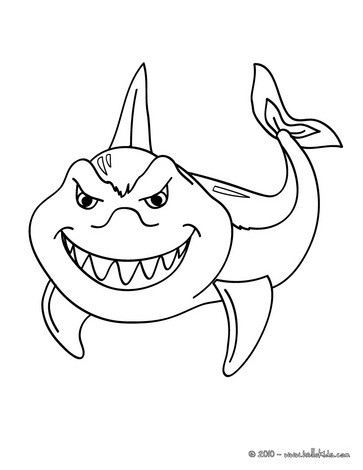 363x470 Great Hammerhead Shark Coloring Pages