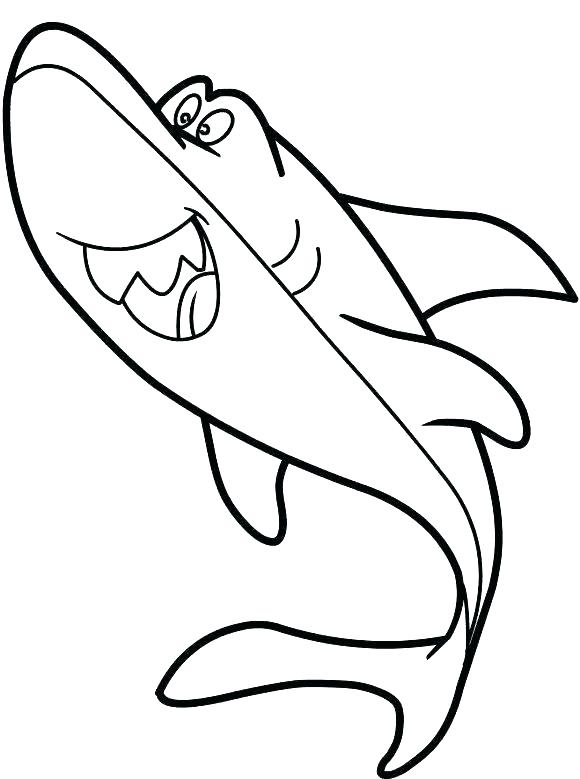 580x779 Free Printable Great White Shark Coloring Pages Hammerhead Shark